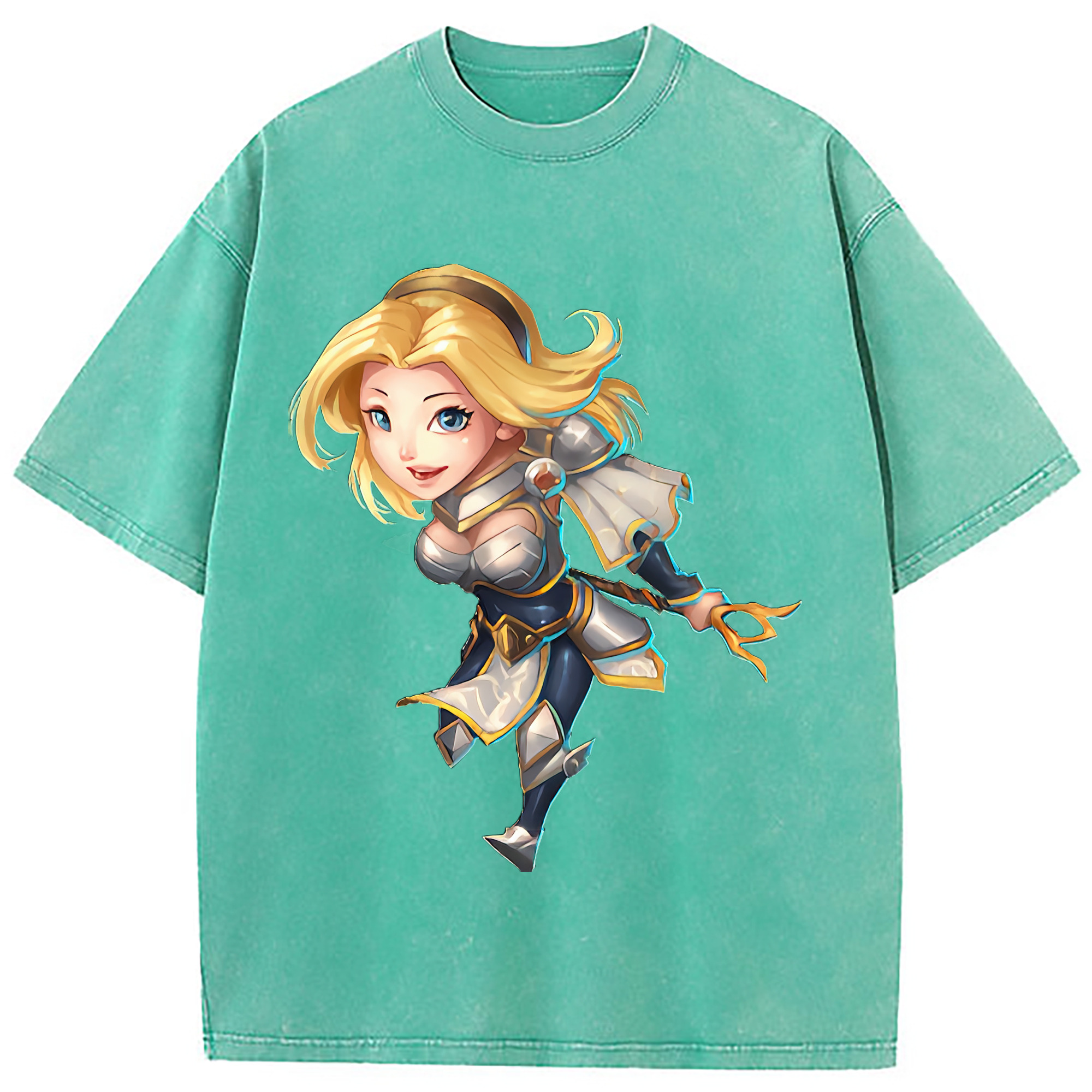 （画像用） リーグ・オブ・レジェンド League of Legends LOL 綿100% ヴィンテージ風 半袖Tシャツ（フロントプリント）